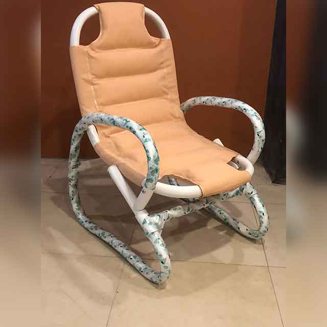 Duck Padded Chair Plain Beige In Karachi Pakistan