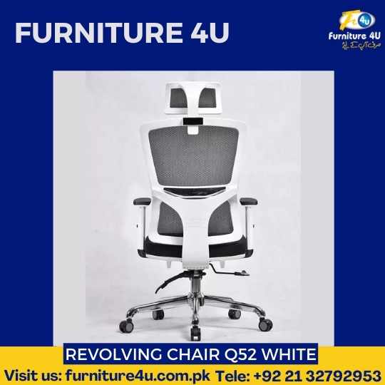 Revolving-Chair-Q52-White-2