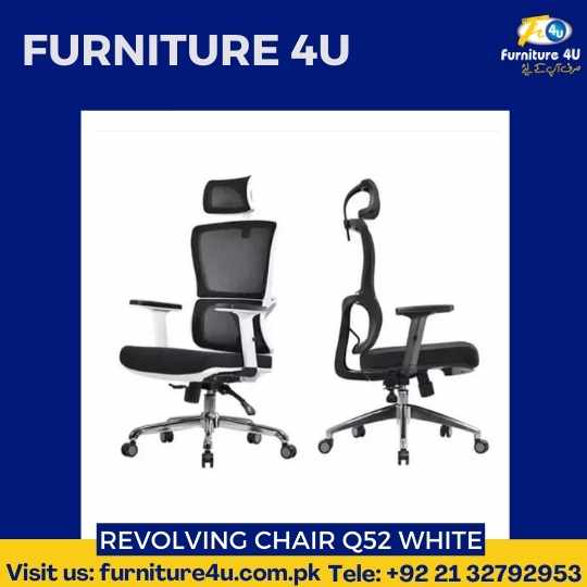 Revolving-Chair-Q52-White