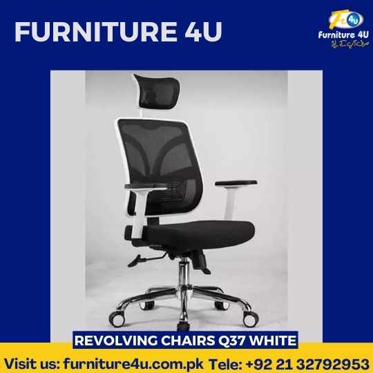 Revolving-Chair-Q37-White