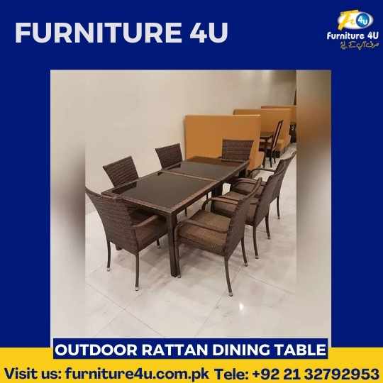 Outdoor Rattan Dining Table