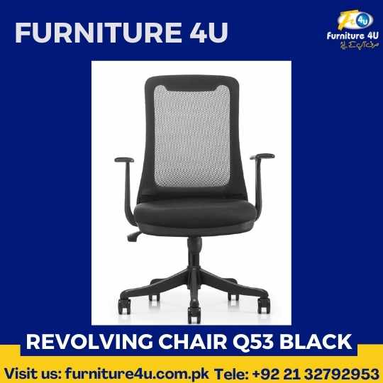 Revolving Chair Q53 Black